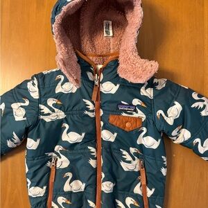 Patagonia Kids' swan tribbles coat